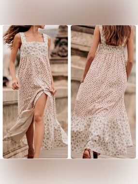 Sezane Catherine Floral Maxi Dress